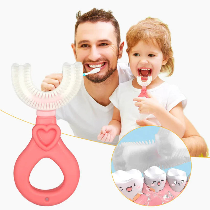 CEPILLO DE DIENTES EN FORMA DE U PARA NIÑOS (PROMO 2 X 1)